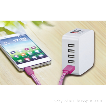 mobile phone accessories factory 39w SAA KC C-TICK 5 port usb wall charger for cell phone